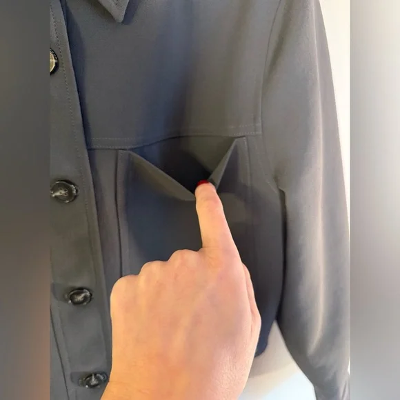 Aritzia Wilfred Little Cropped Jacket Gray | Size S | Minimalist - Picture 7 of 11